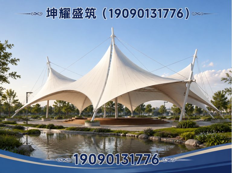 焉耆回族自治县膜结构车棚展示图